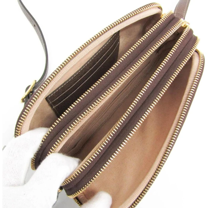 Gucci Ophidia Leather GG Supreme Shoulder Bag - Leather - Beige/Brown by Gucci - Image 3