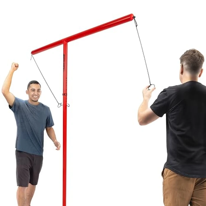 GoSports Tower 5 Giant Ring Swing Versus Game for Adults and Family - Hook and Ring Outdoor Yard Game by GoSports - Image 1