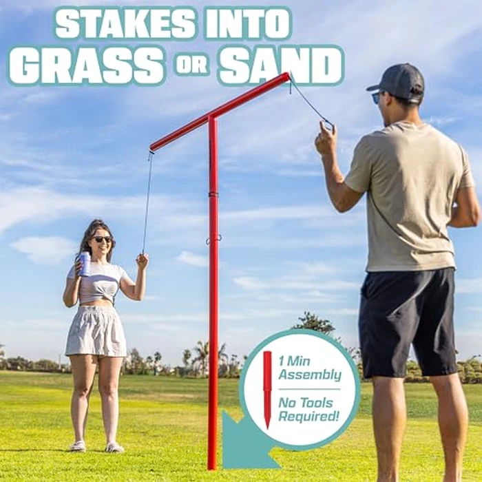 GoSports Tower 5 Giant Ring Swing Versus Game for Adults and Family - Hook and Ring Outdoor Yard Game by GoSports - Image 4