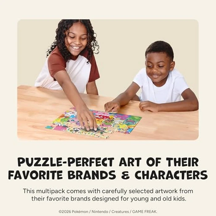 Buffalo Games - Pokémon 4-in-1 Kids Jigsaw Puzzle Multipack - 48, 72 & 100 Piece Puzzles - Colorful Character Art - Preschool Learning Activity -Ages 3-6+ - Birthday for Boys & Girls by Buffalo Games - Image 3