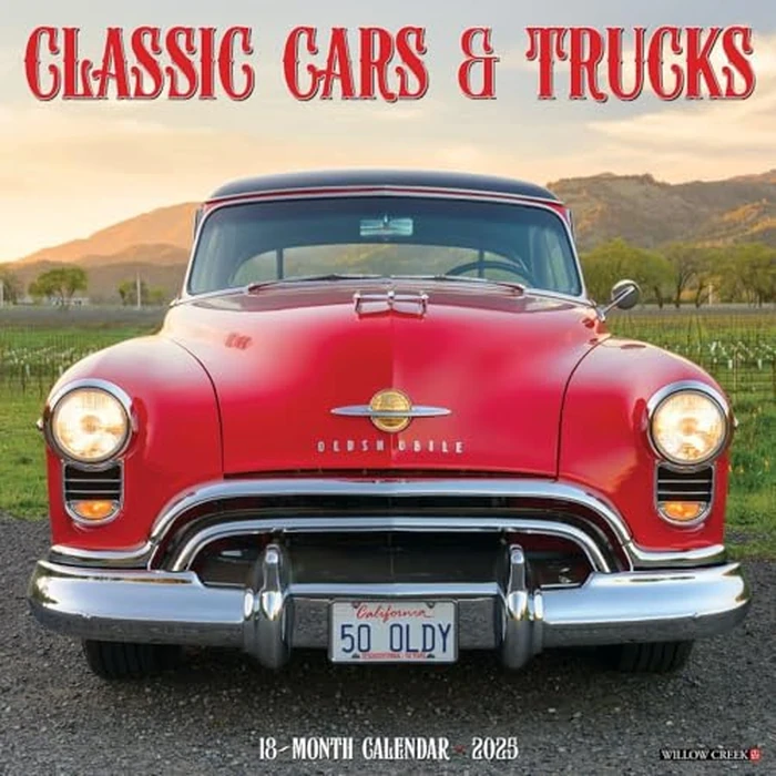 Classic Cars & Trucks 12" x 12" Wall Calendar by WILLOW CREEK - Used - Like New condition - CA$6.71