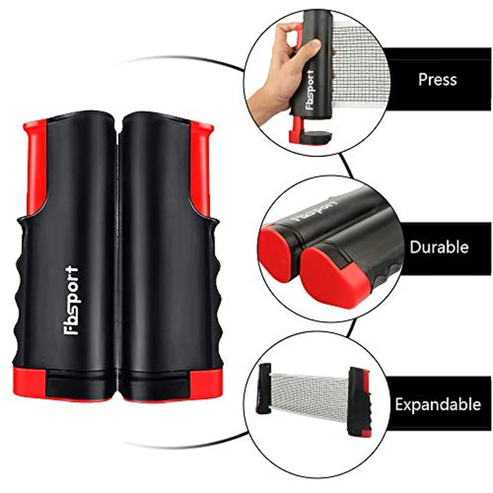 FBSPORT Ping Pong Paddle Set, Portable Table Tennis Set with Retractable Net,Rackets,Balls and Carry Bag for Indoor/Outdoor Games by FBSPORT - Image 5