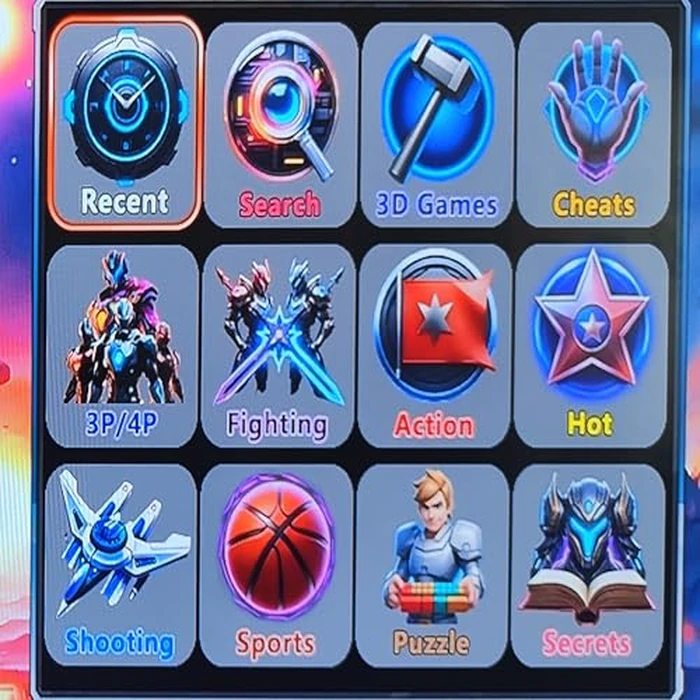 RegiisJoy 32000 in 1 Portable Arcade Game Console 18-inch HD Screen Dual Players Pandoras Box 78S,Retro Video Game Machine Metal Box Search/Hide/Save/Load/Pause Games by RegiisJoy - Image 5