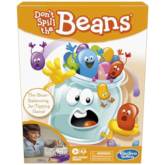Hasbro Gaming Don't Spill The Beans Game for Kids, Easy and Fun Balancing Game for Children Ages 3 and Up, Easter Gifts for Boys and Girls, Preschool Games for 2 Players, Kids Board Games by Hasbro Gaming - Image 1