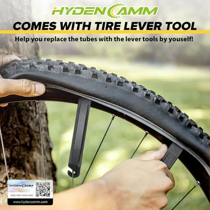 2 Pack 20x4.0 Fat Tire Tube, 20x3.5/4.0 E-Bike Bicycle Fat Tire Tubes AV Schrader Valve with 2 Tire Levers, 20x4 Bike Tube for 20 Inch Ebike Electric Bicycle Road Mountain by Hydencamm - Image 5