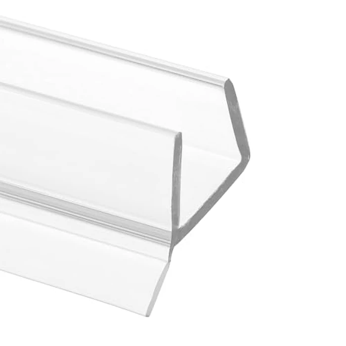 Prime-Line M 6262 Frameless Shower Door Bottom Seal for 1/4 in. Thick Glass Doors, Single Flap, 36 in., Clear Vinyl (Single Pack) by Prime-Line - Image 1