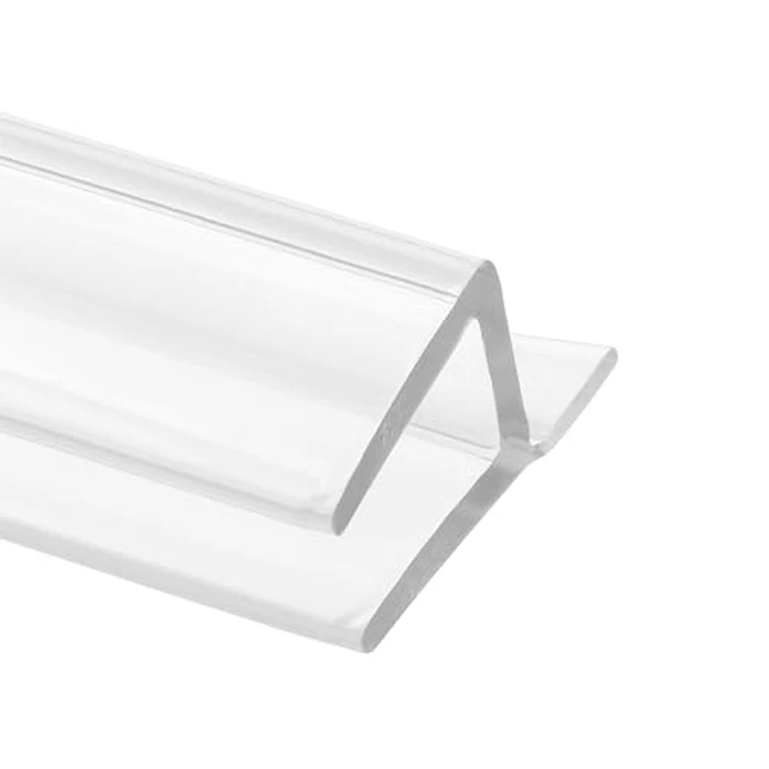 Prime-Line M 6262 Frameless Shower Door Bottom Seal for 1/4 in. Thick Glass Doors, Single Flap, 36 in., Clear Vinyl (Single Pack) by Prime-Line - Image 4
