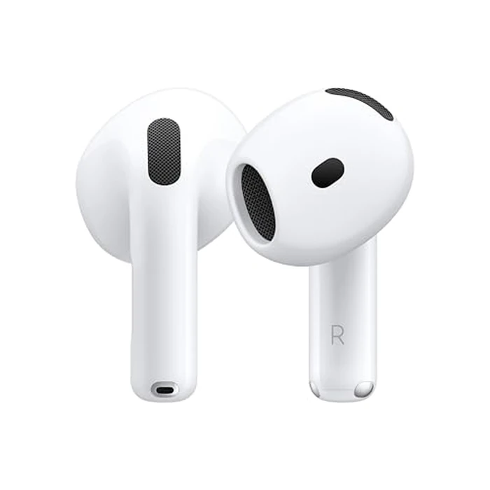 Apple AirPods 4 Wireless Earbuds, Bluetooth Headphones, Personalized Spatial Audio, Sweat- and Water-Resistant, USB-C Charging Case, H2 Chip, Up to 30 Hours of Battery Life by Apple - Used - Like New condition