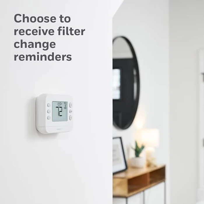 New! Honeywell Home Programmable Thermostat, Conventional/Heat Pump Compatibility, Flexible Schedule, X2P, White, RTH22B by Honeywell Home - Image 5