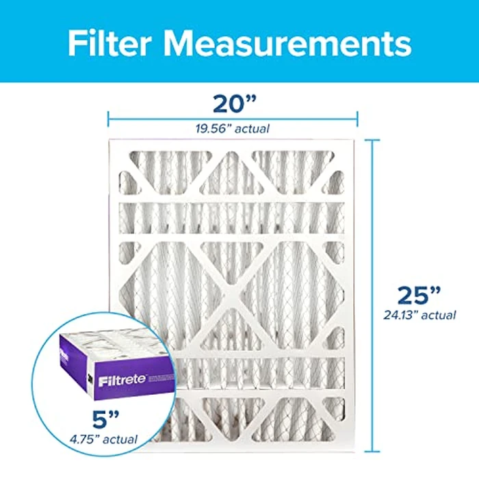 Filtrete 20x25x5 AC Furnace Air Filter, MPR 1550, MERV 12, Allergen Defense 12-Month Deep Pleated 5-Inch Air Filters, 4-Pack by Filtrete - Image 3