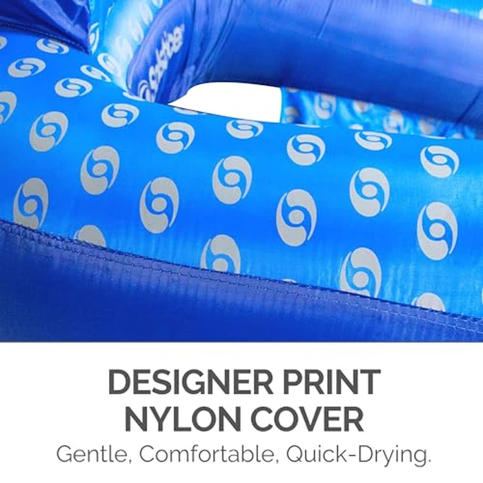 SWIMLINE SOLSTICE Extra-Large Fabric Covered U-Seat Pool Float U-Seat Lounger Raft For Adults & Kids I Comfortable Sling Seat, Back Rest, Cup Holder, & Quick-Dry Cover For Adult Or Kid Floating by Swimline - Image 5