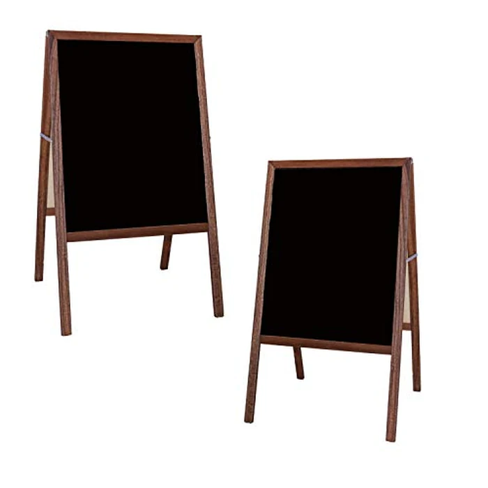 Flipside Products Marquee Easel, Stained Hardwood, Double Sided Black Dry Erase, Menus, Announcements, Restaurants, Coffee Shops, Sale by Flipside Products - Image 2