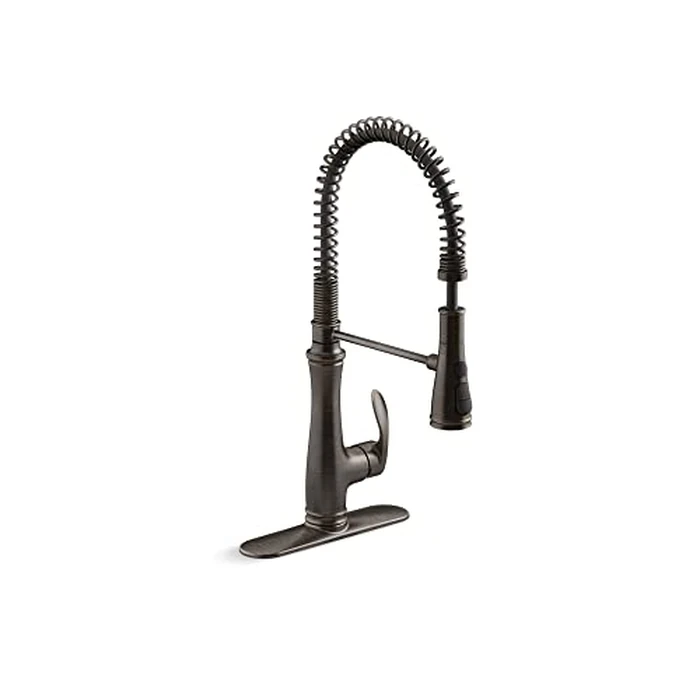 KOHLER K-29106-2BZ Bellera Kitchen Faucet with Pull Down Sprayer, Kitchen Sink Faucetin Oil-Rubbed Bronze by Kohler - Used - Very Good condition - US$295.60