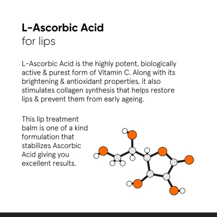 Minimalist Lip Treatment Balm for Lightening Dark Lips, Hydrating & Softening | 8% L-Ascorbic Acid with Vitamin E, Radianskin & Glycerine | For Women & Men | 0.42 Oz / 12 gm by Minimalist - Image 4