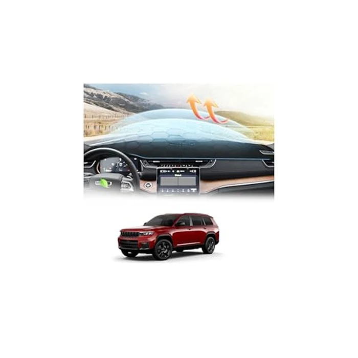 CARTIST Dashboard Cover for Jeep Grand Cherokee L 2021-2025 Accessories Dash Cover Mat Non-Slip(Not Fit Jeep Grand Cherokee) by CARTIST - Used - Very Good condition