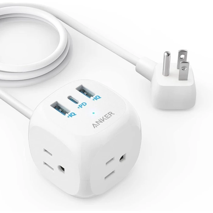 Anker 321 Power Strip 5ft | A9135 - White by Anker - Refurbished - Premium condition