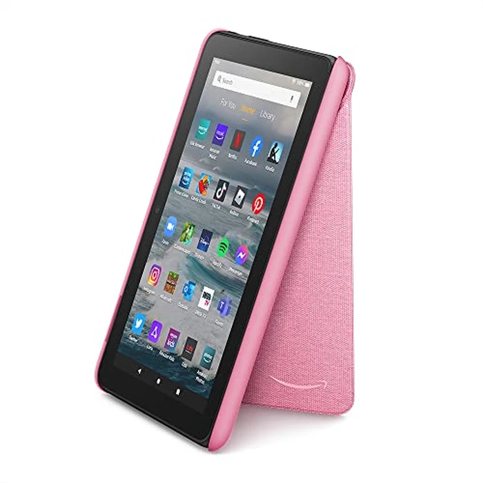 Amazon Fire 7 Tablet Cover (Only compatible with 12th generation tablet, 2022 release) - Rose by Amazon - Image 2