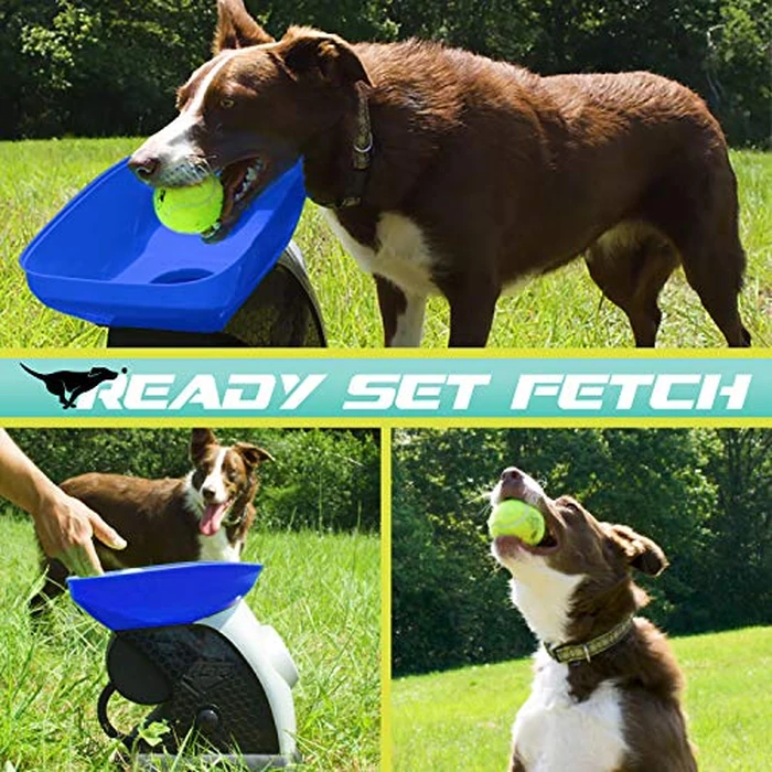 Franklin Pet Supply Co. Ready Set Fetch Automatic Tennis Ball Launcher Dog Toy - Electronic Thrower for Fetch + Playtime - Launches up to 40 Feet - Official Size by Franklin Sports - Image 2