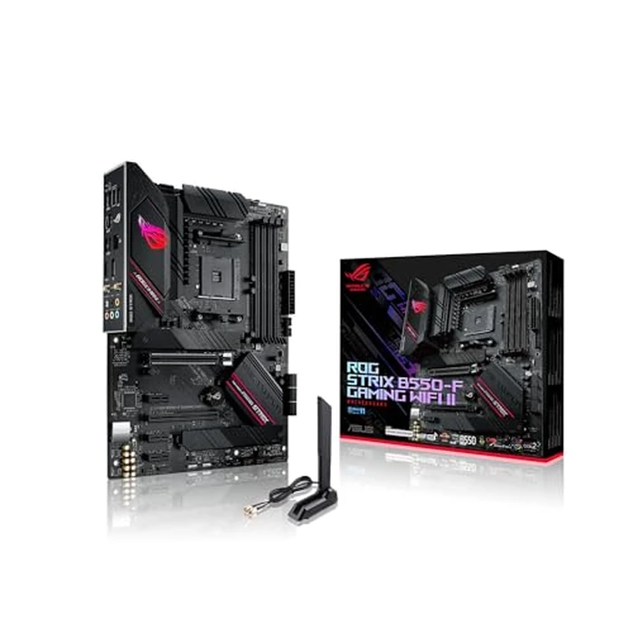 Asus ROG Strix B550-F Gaming WiFi II AMD AM4 (3rd Gen Ryzen) ATX Gaming Motherboard (PCIe 4.0,WiFi 6E, 2.5Gb LAN, BIOS Flashback, HDMI 2.1, Addressable Gen 2 RGB Header and Aura Sync) by ASUS - Image 1