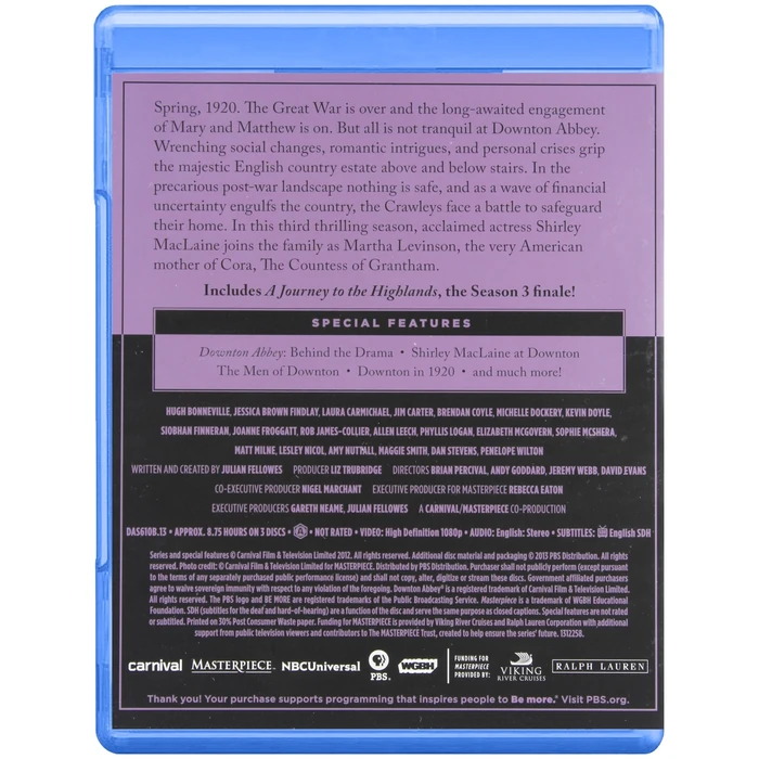 Masterpiece Classic Downton Abbey Season 1 2 and 3 ( Blue Ray) by PBS - Image 7