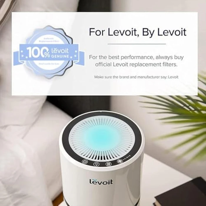 Levoit LV-H132 Air Purifier Replacement Filter, Genuine 3-in-1 Air Filter with High-Efficiency Activated Carbon, Removes Smoke, Odors, Allergens, Pollen, LV-H132-RF, 2 Pack by Levoit - Image 4