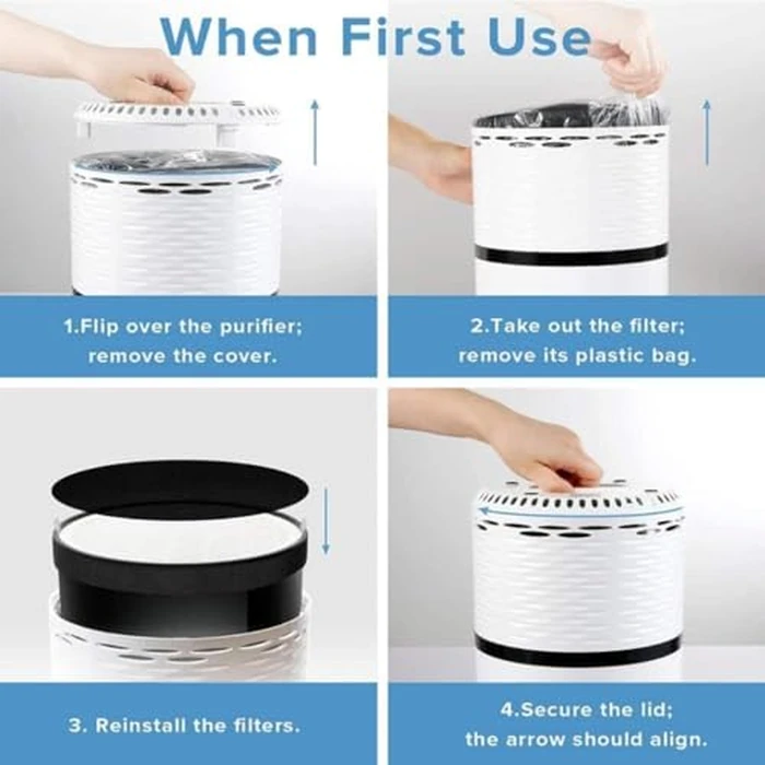 Levoit LV-H132 Air Purifier Replacement Filter, Genuine 3-in-1 Air Filter with High-Efficiency Activated Carbon, Removes Smoke, Odors, Allergens, Pollen, LV-H132-RF, 2 Pack by Levoit - Image 7