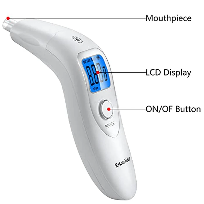 Ketone Breath Monitors Analyzer Professional Breath Ketosis Meter for Ketosis Testing - Portable, Advanced Breath Ketone Tester with 10 Replaceable Mouthpieces, Perfect for Tracking Your Ketones by Anntoo - Image 5