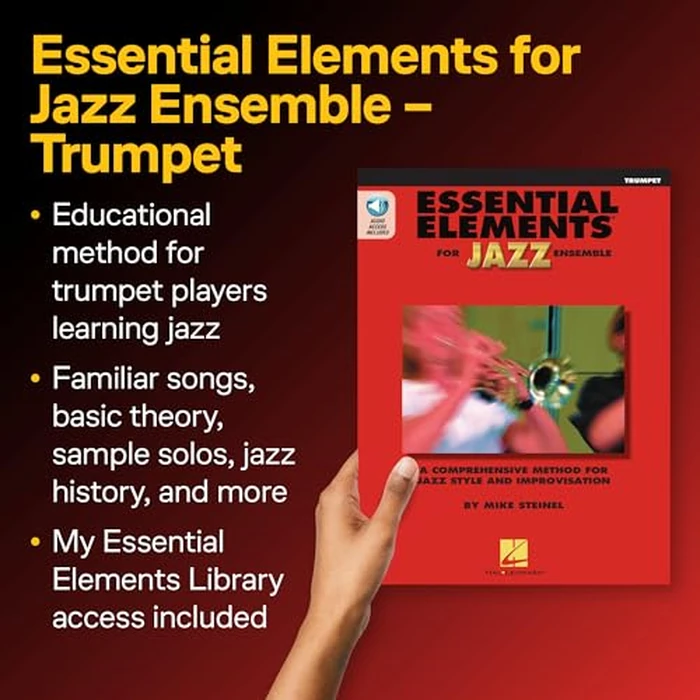 Essential Elements for Jazz Trumpet | Beginner Jazz Improvisation and Swing Style | Hal Leonard Instructional Book with Online Media by Hal Leonard - Image 3