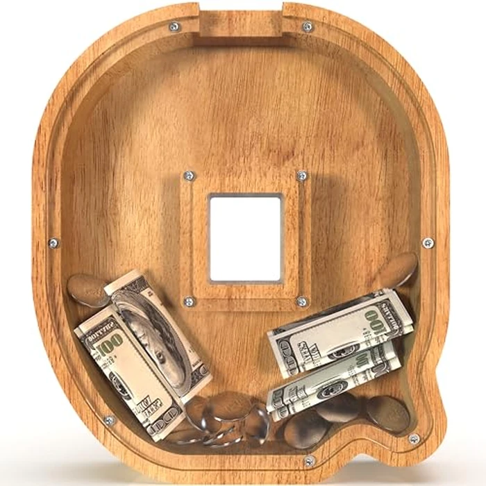 Sulevalt 12" Extra Large Wooden Letter Piggy Banks - Piggy Banks for Boys Girls Kids, Alphabet Money Banks with Initial Q - Coin Banknote Bank Birthday/Christmas for Kids by Sulevalt - Used - Very Good condition - US$19.54
