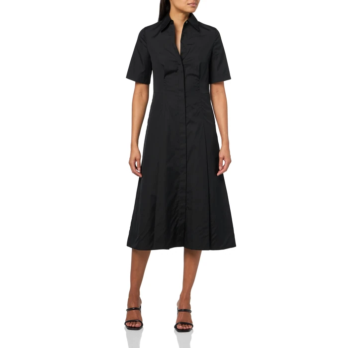 Vince Women's Short Sleeve Shirt Dress, Black, X-Large by Vince - Used - Like New condition - US$86.77