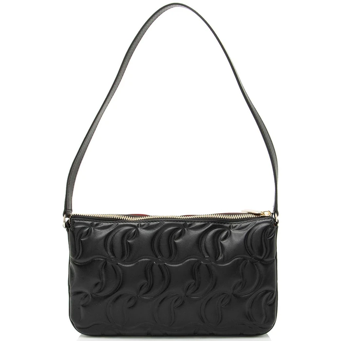 Christian Louboutin CL Embossed Nappa Loubila Shoulder Bag - Embossed Leather - Black by Christian Louboutin - Image 3