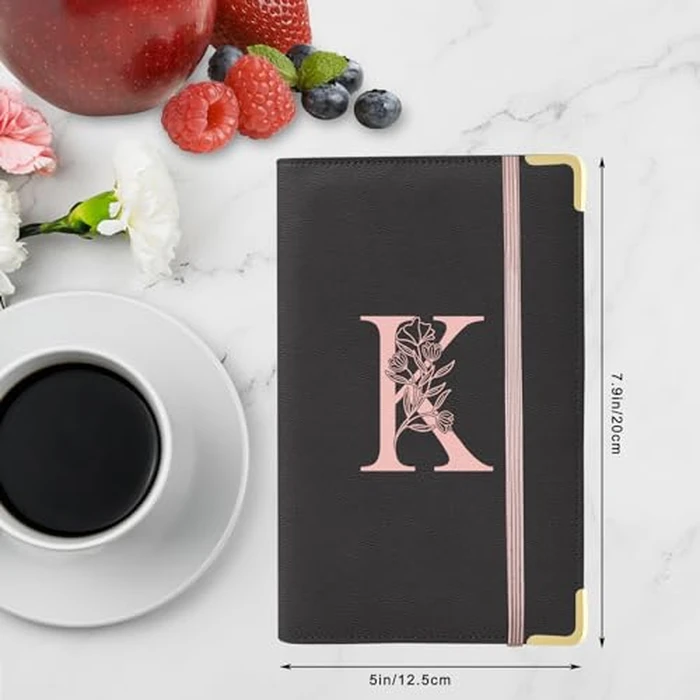 YeeCASE Server Book, Alphabet Waitress Book for Waitress, Leather Waitess Book with Zipper Pocket, Server Manual Checkbook Fits Server Apron (K) by YeeCASE - Image 4