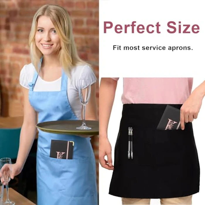 YeeCASE Server Book, Alphabet Waitress Book for Waitress, Leather Waitess Book with Zipper Pocket, Server Manual Checkbook Fits Server Apron (K) by YeeCASE - Image 6