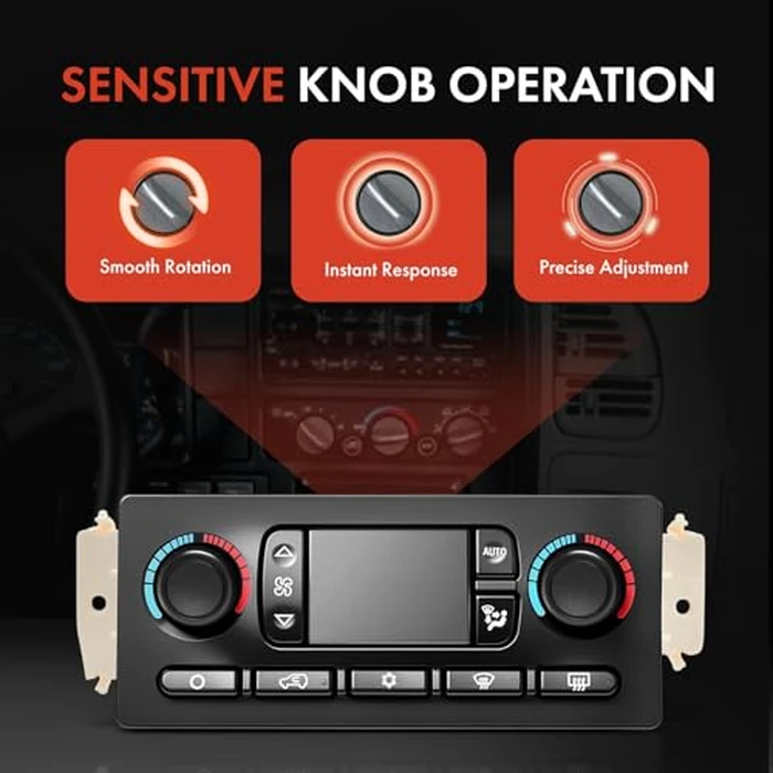A-Premium Automatic Climate Control Module A/C & Heater Control Panel - Compatible with Hummer H2 2003 2004 2005 2006 2007 - with Rear Window Defogger, Replaces# 10399657 15105969 by A-premium - Image 3