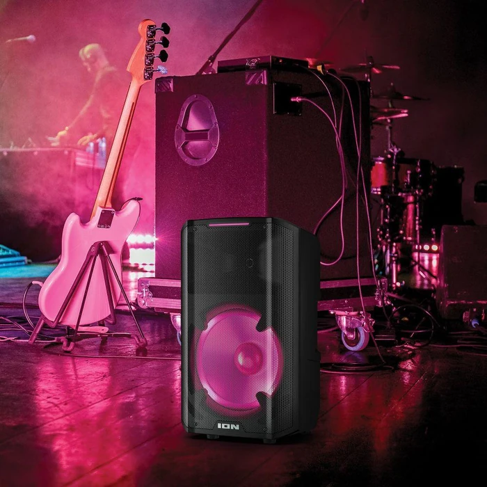 ION Trouper 300 Battery Powered Portable Speaker System with Multi-Channel Mixer and Lights - Black by ION - Image 7
