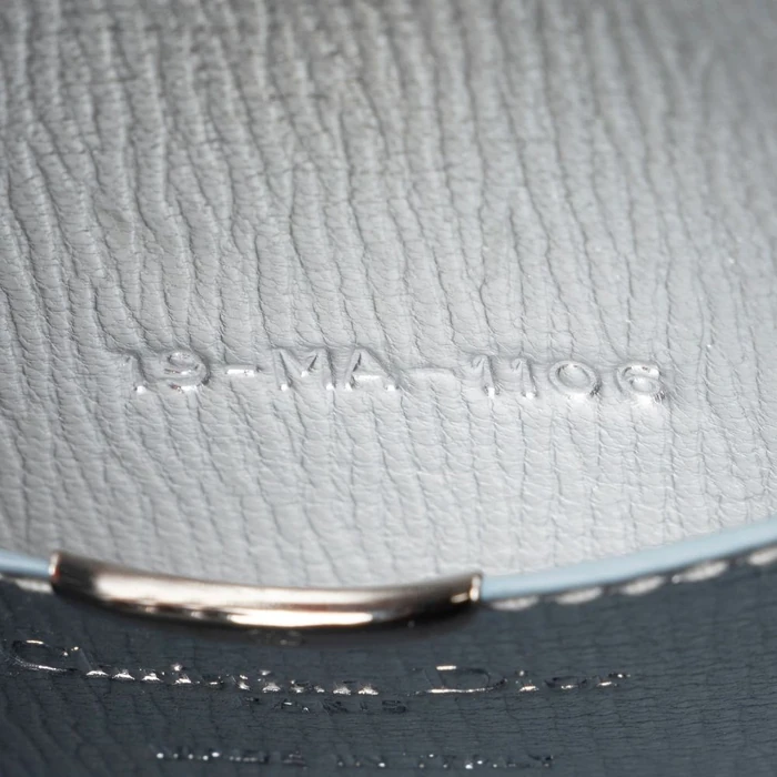 Dior Metallic Calfskin Diorever Top Handle - Calfskin - Blue/Silver by Dior - Image 6