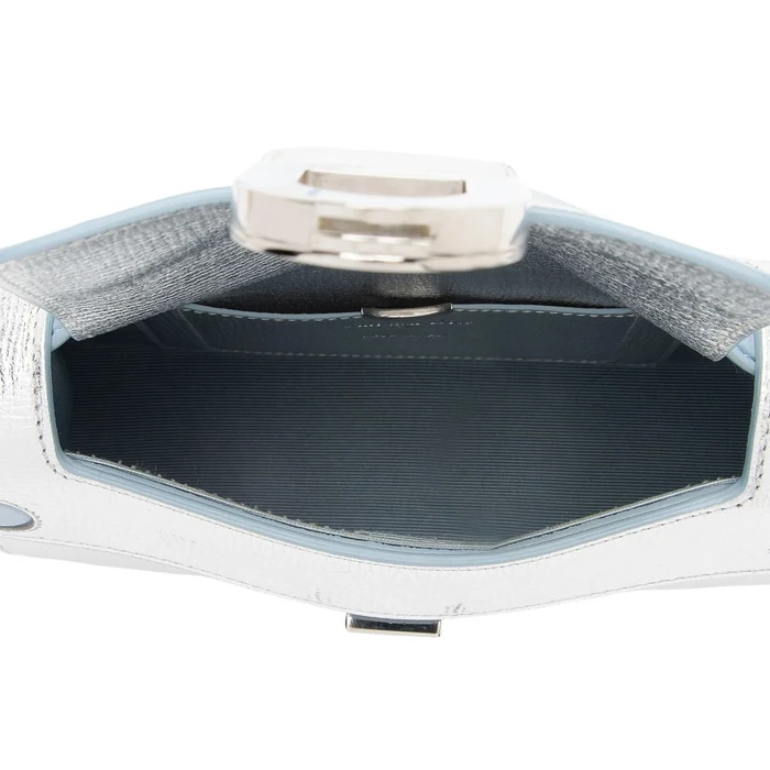 Dior Metallic Calfskin Diorever Top Handle - Calfskin - Blue/Silver by Dior - Image 7