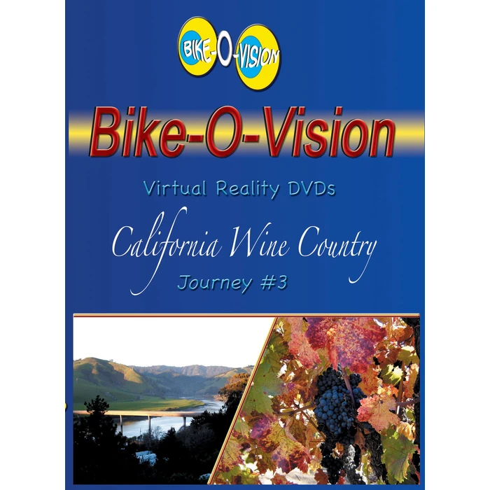 Bike-O-Vision - California Wine Country - Virtual Cycling Adventure - Perfect for Indoor Cycling and Treadmill Workouts - Cardio Fitness Scenery Video Fullscreen #3 by Bike - Used - Very Good condition - US$10.95