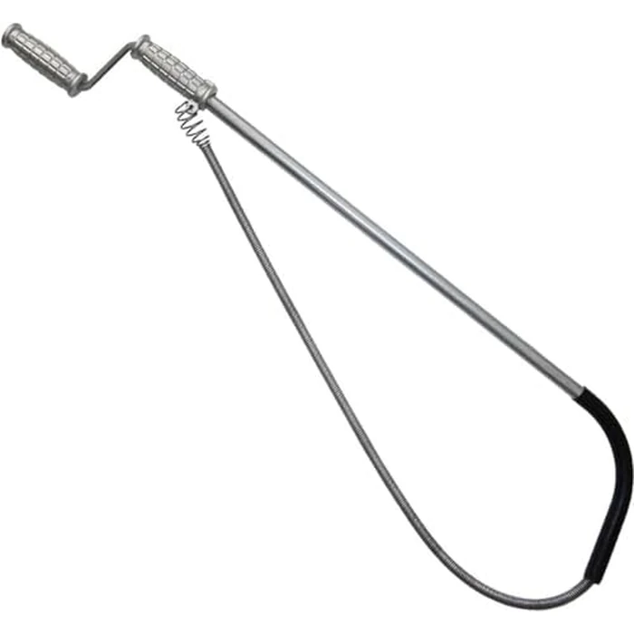 Master Plumber 45030-6 EF 1/2-In x 3-Ft Music Wire Toilet Auger, Drain Cleaner, Protective Rubber Bowl Guard by Master Plumber - Image 1