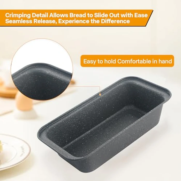 Spmarkt 2-Pack Bread Pan, 10inch Non-Stick Bread Loaf Pan, Bread Pans for Homemade Bread, Loaf Pans for Baking Bread 9x5 by Spmarkt - Image 4