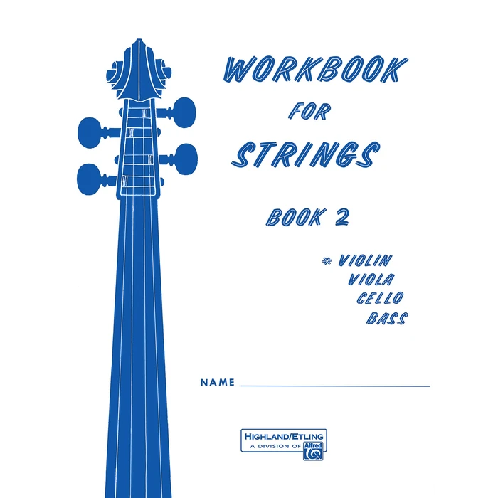 Workbook for Strings, Book 2, Violin by Alfred Music - Used - Good condition