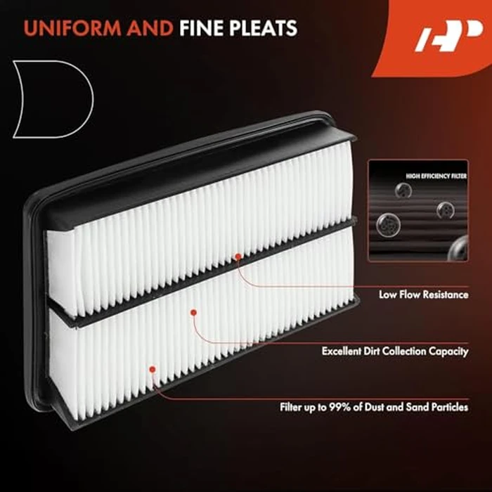 A-Premium Engine Air Filter Compatible with Acura MDX, 2014 2015, V6 3.5L, Rigid Panel, Replace# 172205J6A00 by A-premium - Image 4