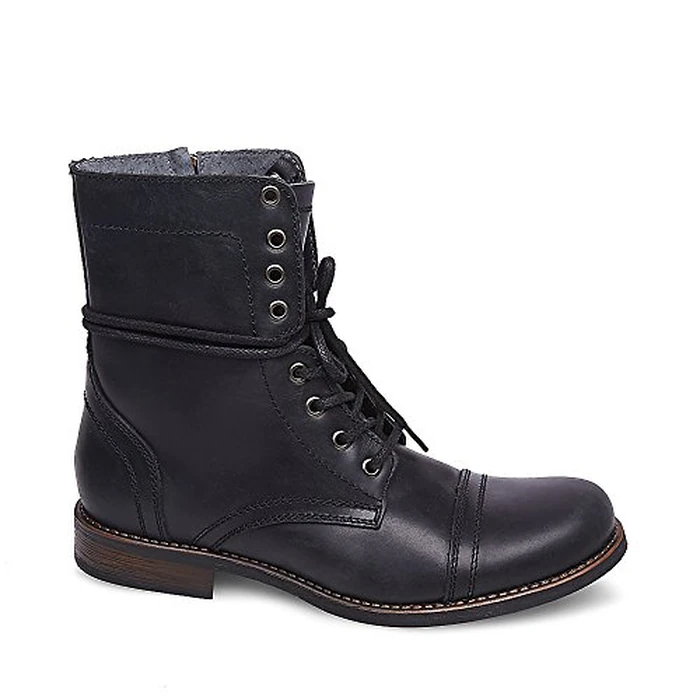 Steve Madden Men's Troopah-c Combat Boot, Black Leather, 8 by Steve Madden - Image 5