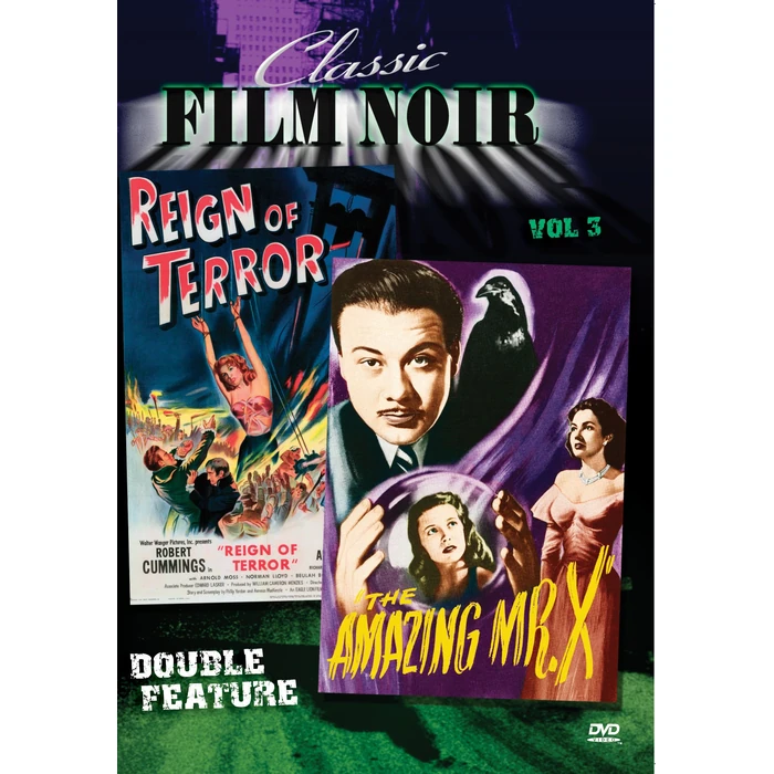 Classic Film Noir Double Feature Vol 3: Reign of Terror/ the Amazing Mr. X by CINEDIGM - Used - Acceptable condition - US$38.38