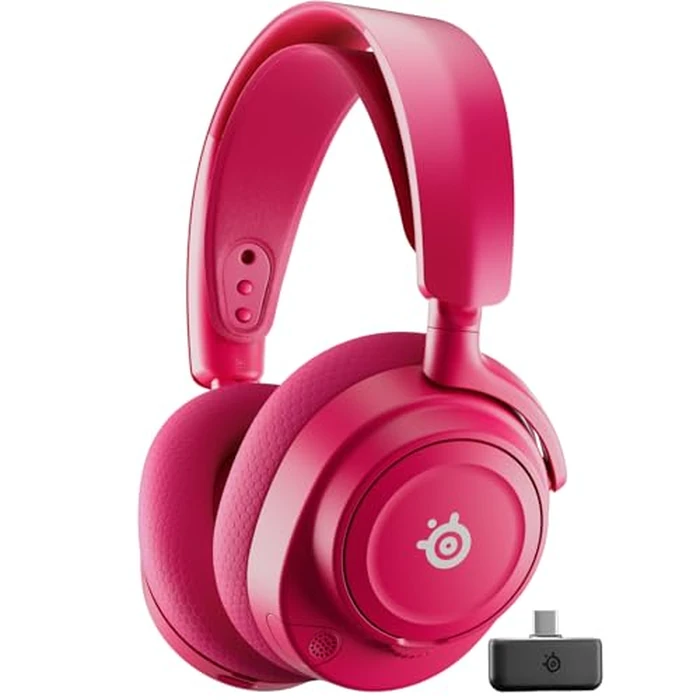 SteelSeries Arctis Nova 7P Wireless Gen 2 Gaming Headset - Real-Time App Control, 50+ HR Play, Neodymium Magnetic Drivers, Mix 2.4GHz/Bluetooth, PS5, PS4, PC, Switch 1/2, Mobile - Magenta by SteelSeries - Image 1