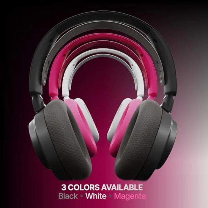 SteelSeries Arctis Nova 7P Wireless Gen 2 Gaming Headset - Real-Time App Control, 50+ HR Play, Neodymium Magnetic Drivers, Mix 2.4GHz/Bluetooth, PS5, PS4, PC, Switch 1/2, Mobile - Magenta by SteelSeries - Image 9