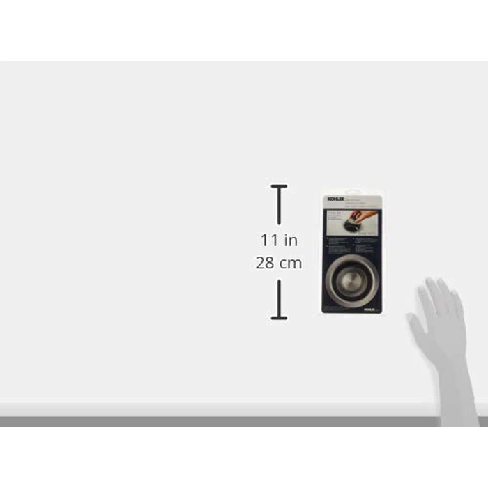 KOHLER K-11352-BS Disposal Flange with Stopper, Depris Buildup Prevention, One Size, Brushed Stainless by Kohler - Image 2