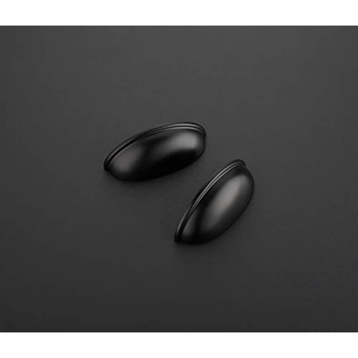 Ravinte 10 Pack 3" Drawer Pulls Flat Black Cabinet Cup Pulls Kitchen Hardware Cabinet Handles Drawer Handles Knobs 3 inch Hole Center by Ravinte - Image 2