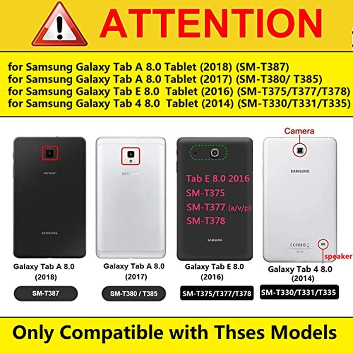 UUcovers Kids Case for Samsung Galaxy Tab A 8.0 Tablet SM-T380/T385/T387 (2018/2017), Galaxy Tab E 8.0 SM-T375/T377/T378, Tab 4 8.0 2014 SM-T330/T331/T335 Stand EVA Shockproof Handle Cover, Purple by UUcovers - Image 2