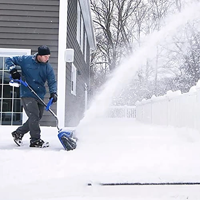 Snow Joe 24V Cordless Electric Shovel Kit w/ 4Ah Battery & Charger, 10″ Clearing Width, 210W Motor - Portable, Lightweight, Fast Ice & Snow Removal for Deck, Patio, Driveway, 24V-SS10 by Snow Joe - Image 2